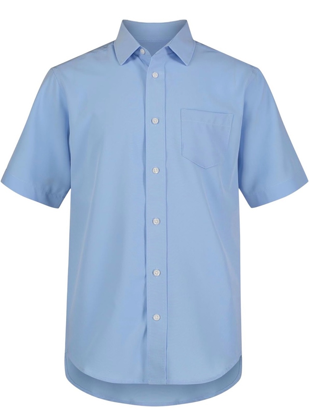 Nautica Boys Pale Blue Short Sleeve Button-Down Shirt✨5 for $15!✨ school uniform